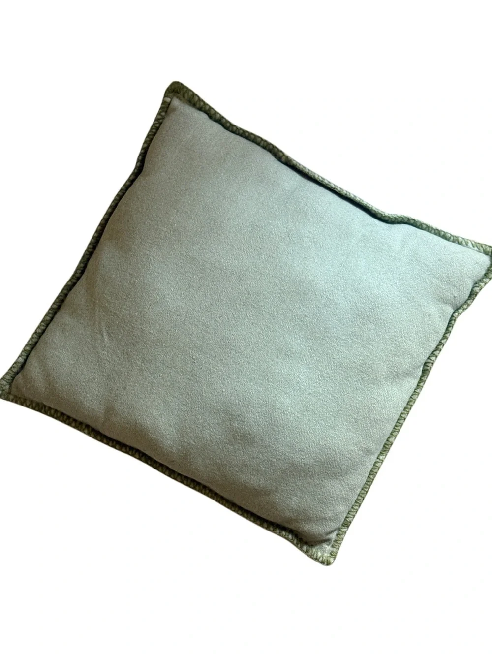 Anthropologie vintage 18x18” Classic Sage Green wool boho Accent throw Pillow